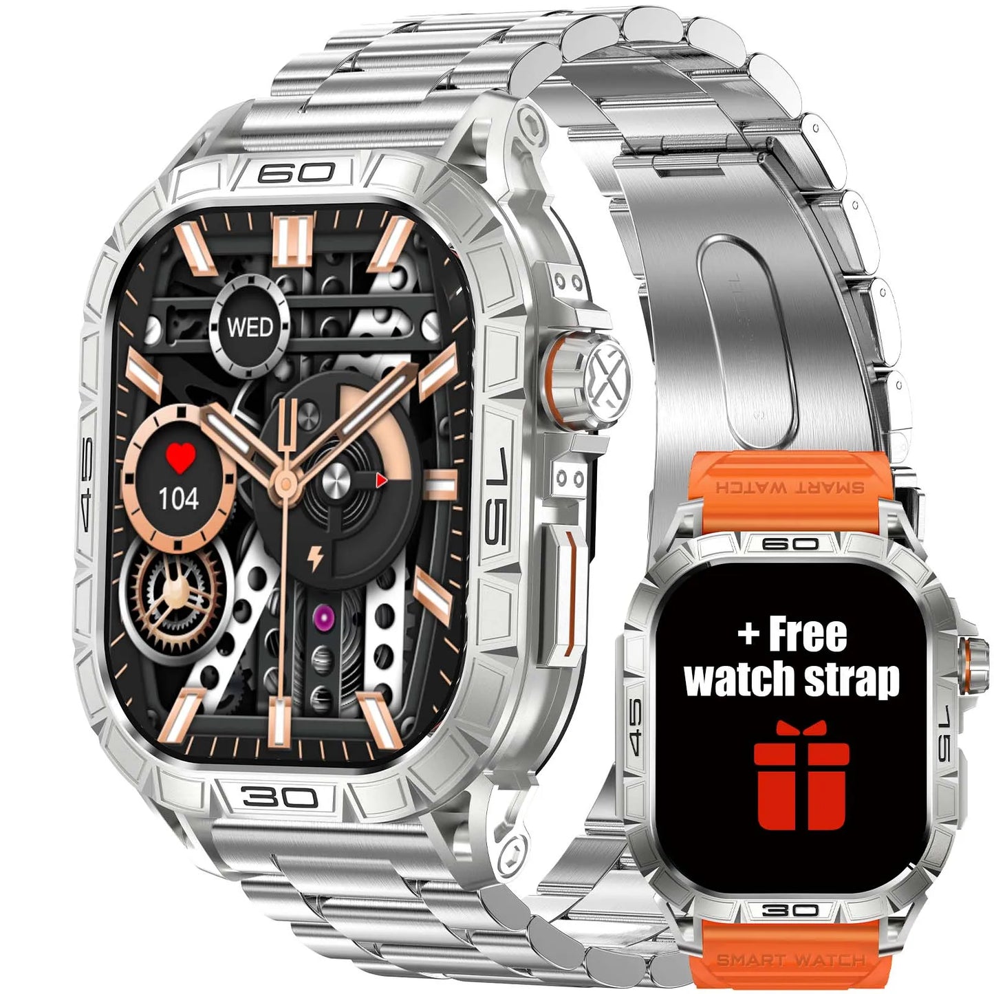 EIGIIS K63 Smart Watch ED Display IP68 Bluetooth Heart Rate