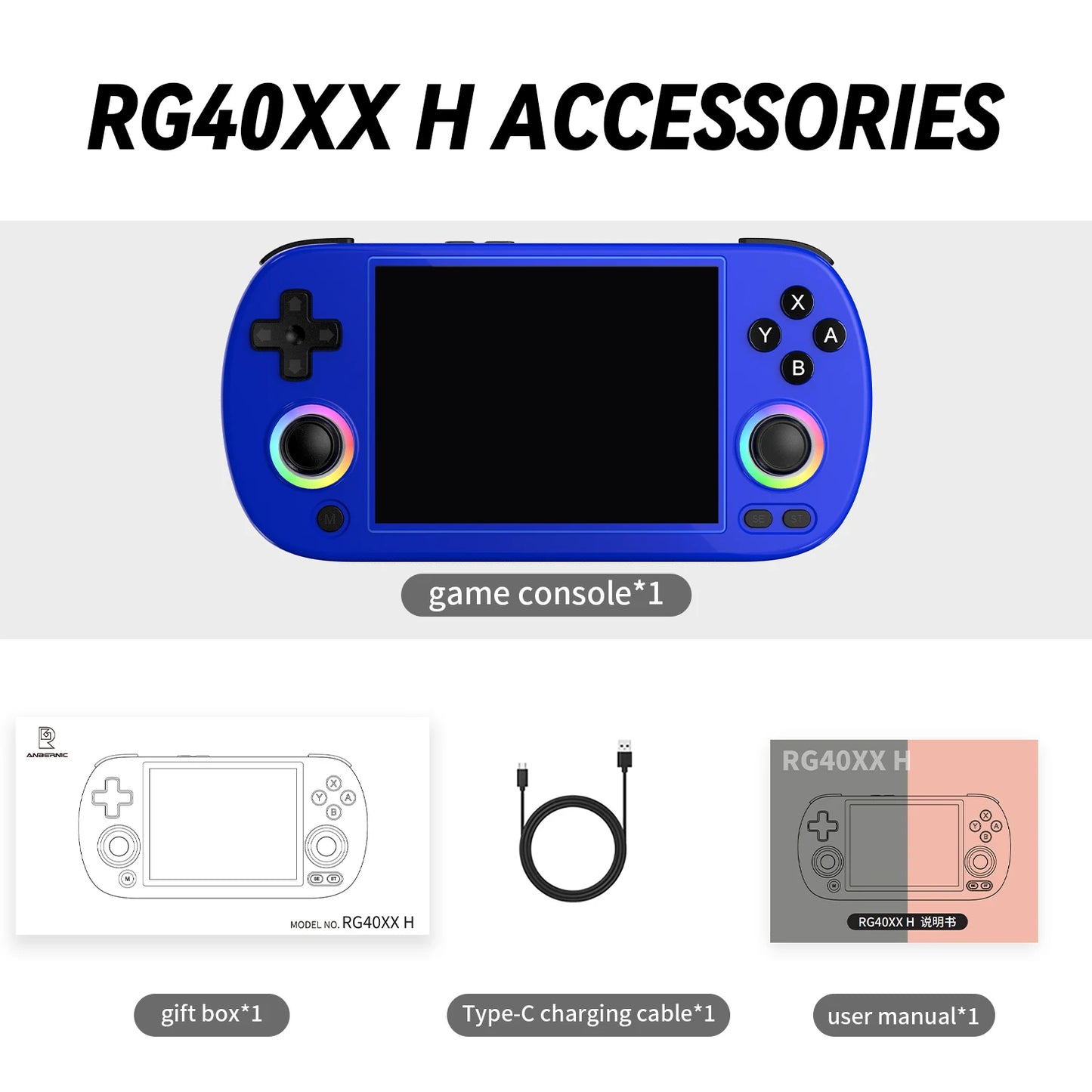 Anbernic RG40XX H Handheld Game Console With Linux System
