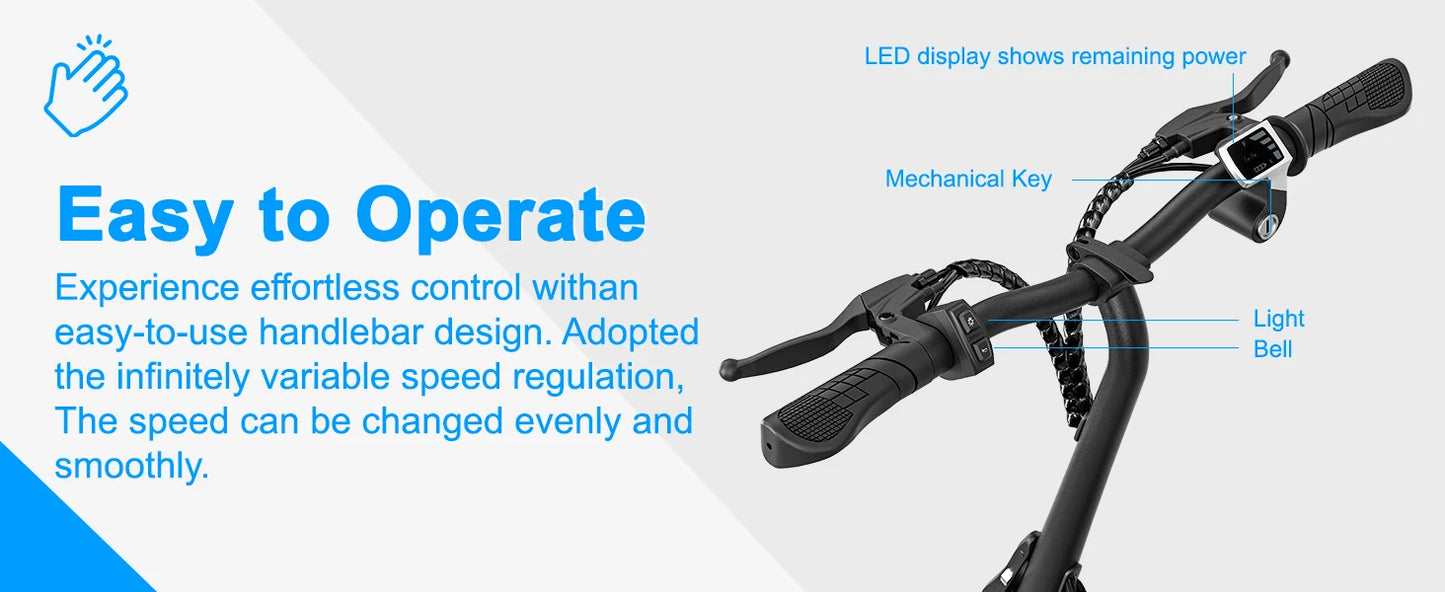 EILLEO SPACEWALK Electric Scooter With Adjustable Seat 36V 500W
