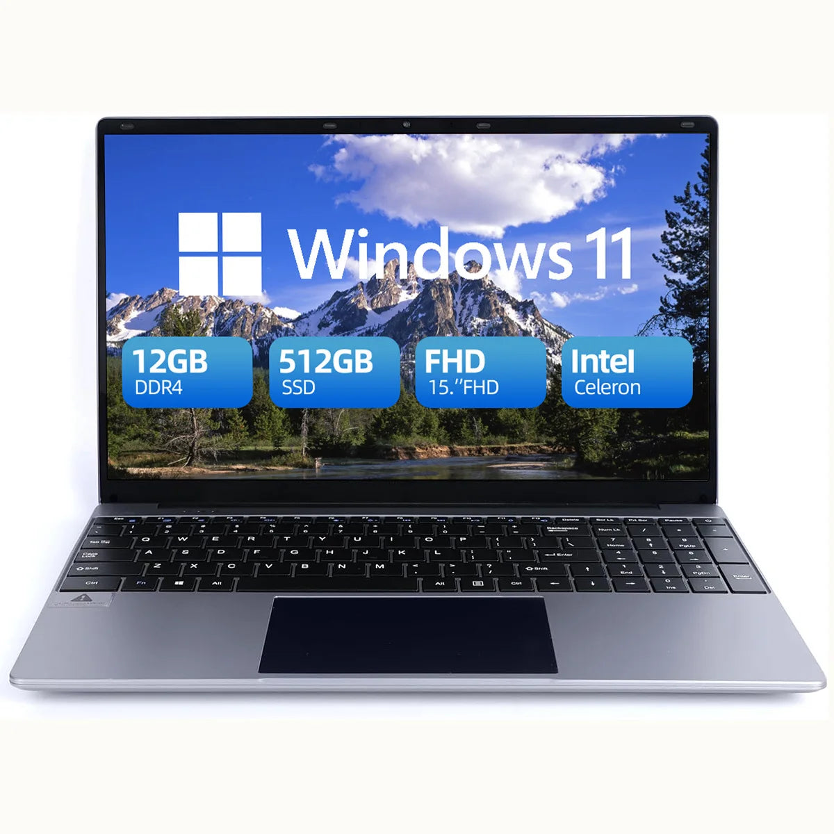 AEEZOUS Laptop 12GB DDR4 512GB SSD Intel N5095 Windows 11