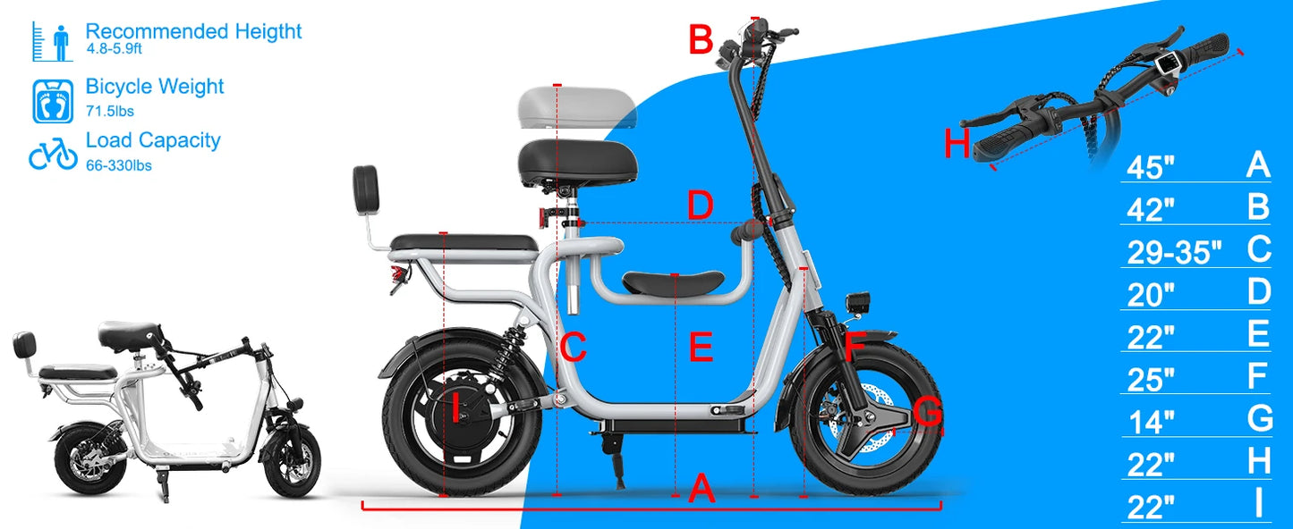 EILLEO SPACEWALK Electric Scooter With Adjustable Seat 36V 500W