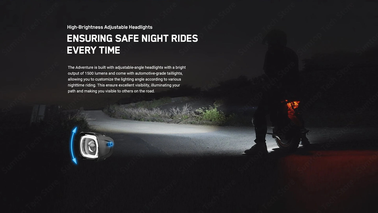 Inmotion Adventure V14 Electric Unicycle 70kmh 2400Wh 9000W High Torque