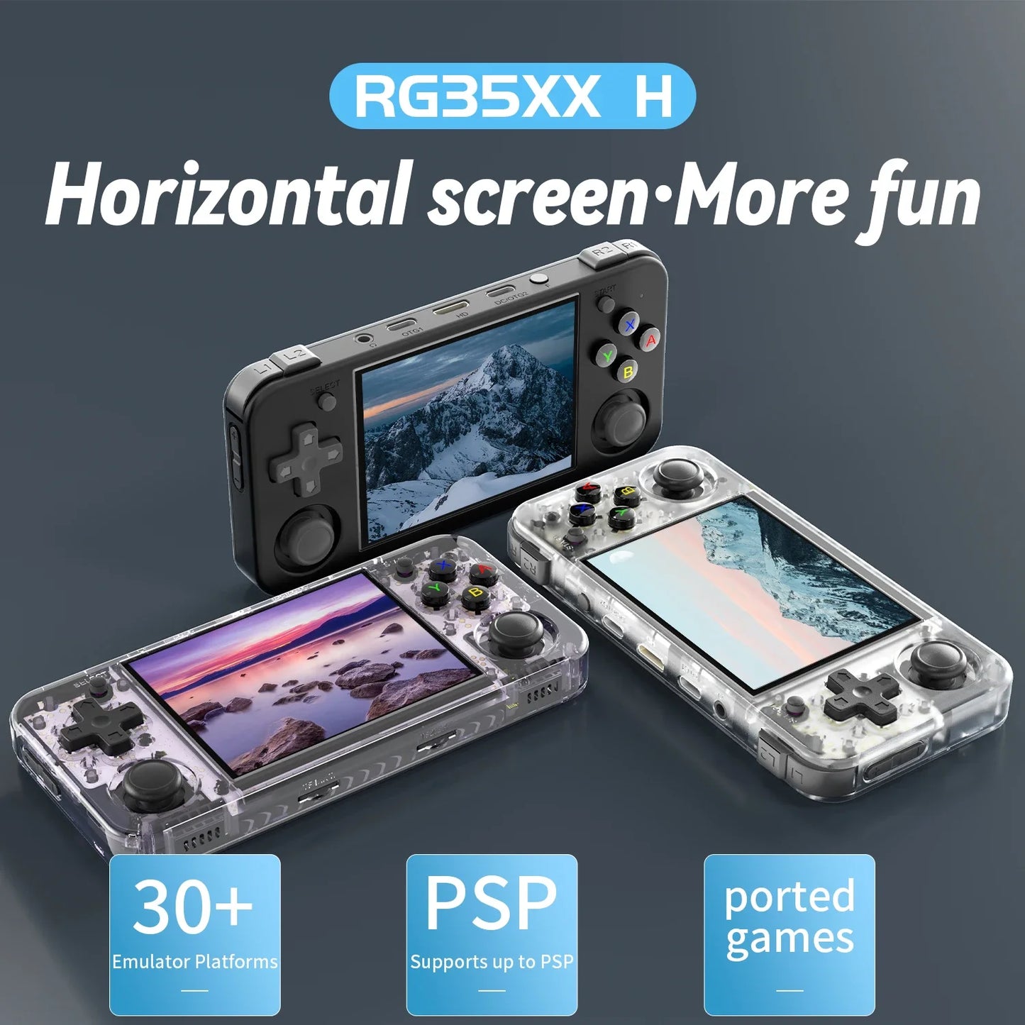 Anbernic RG35XX H Handheld Game Console IPS Screen