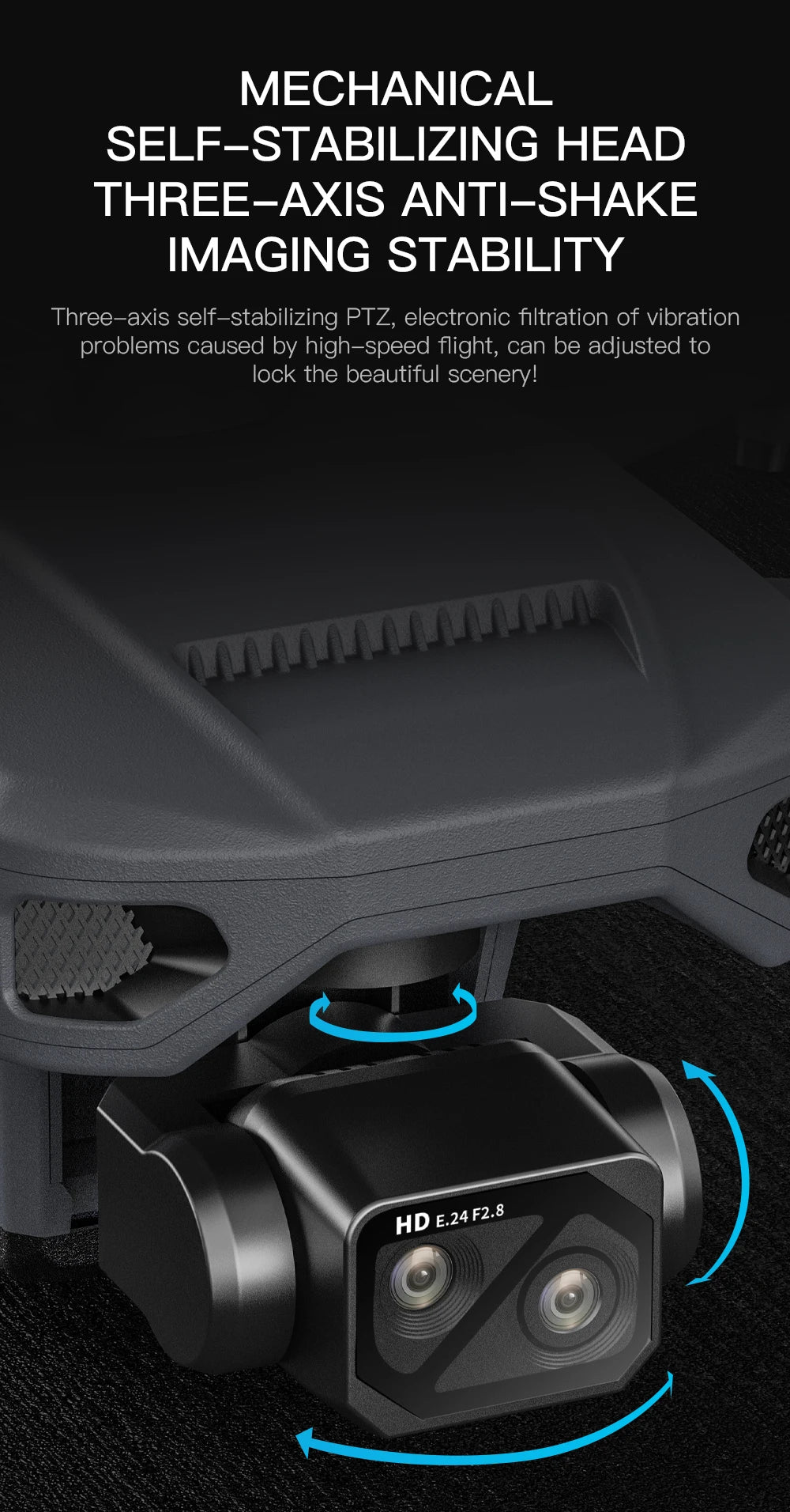 Teeggi GPS Drone 4K Camera Foldable With 6KM Range
