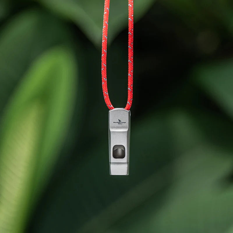 Emergency Survival Signal Whistle With Lanyard For Outdoor Safety