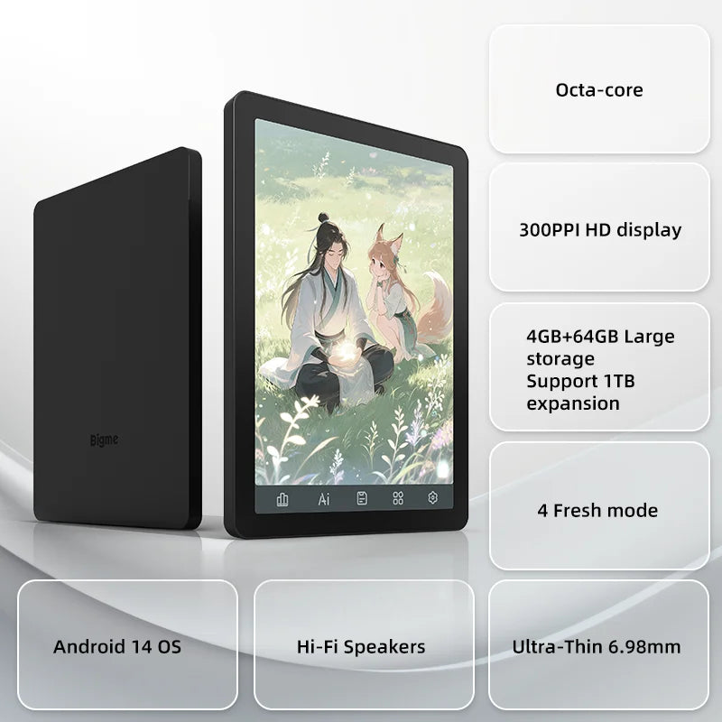 Bigme B6 Eink Ereader With Front Light Android GooglePlay