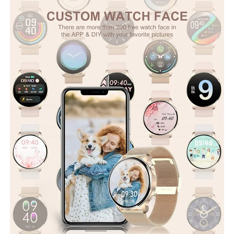 INNOFOVO Smart Watch for Women Answer Calls Fitness Tracker