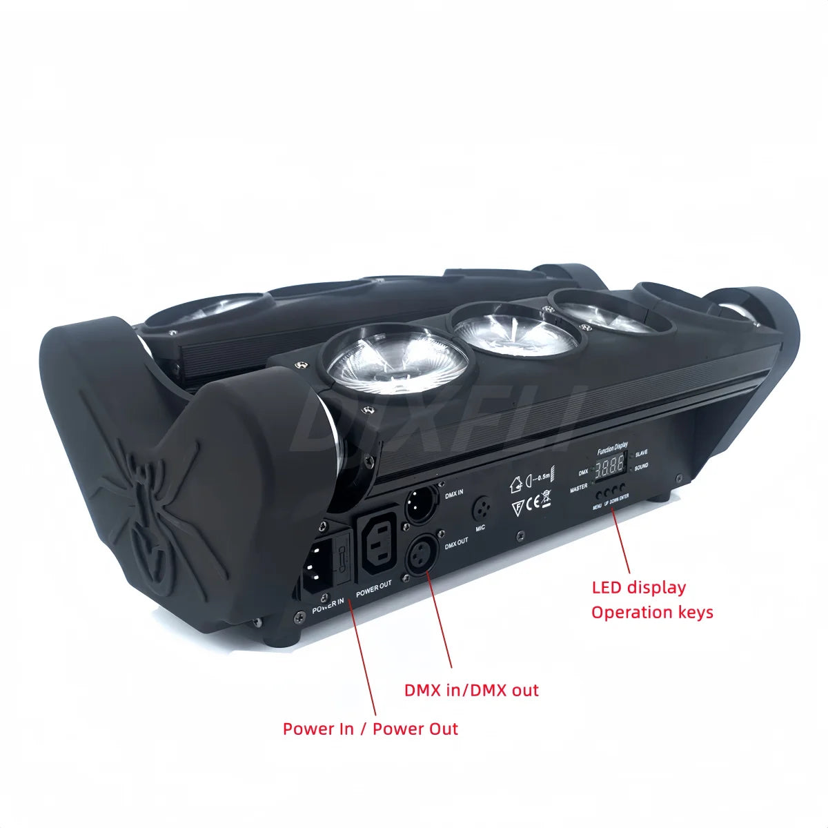 LED Moving Head Spider RGBW DMX 4in1 Lighting DJ Bar