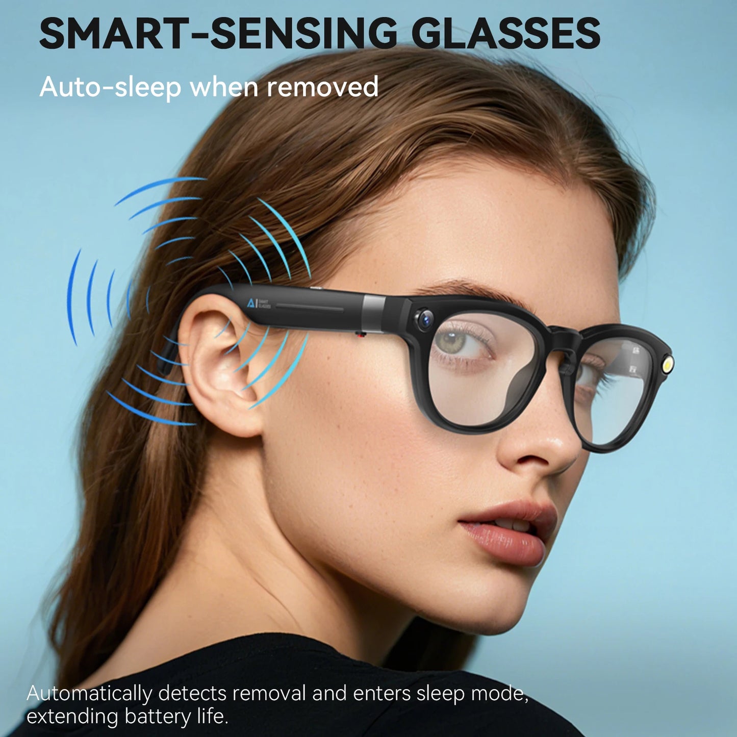 EIGIIS AI Smart Glasses Bluetooth Call With AI Translation