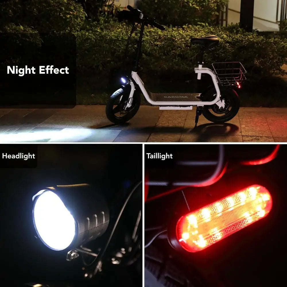 Adult Foldable Electric Scooter Seat 30 Mile Range 20 MPH