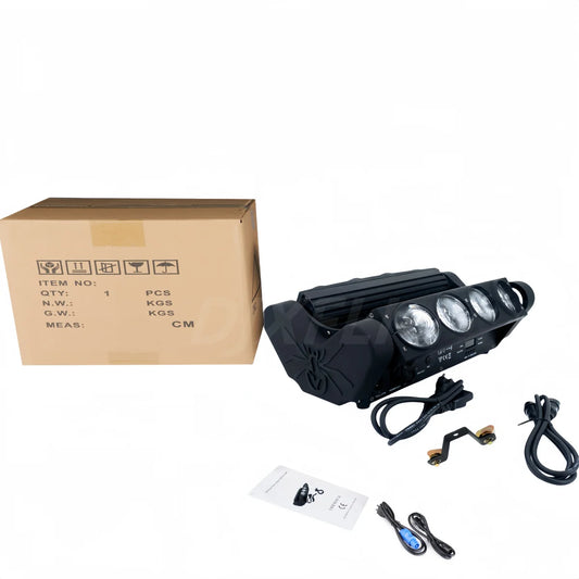 LED Moving Head Spider RGBW DMX 4in1 Lighting DJ Bar