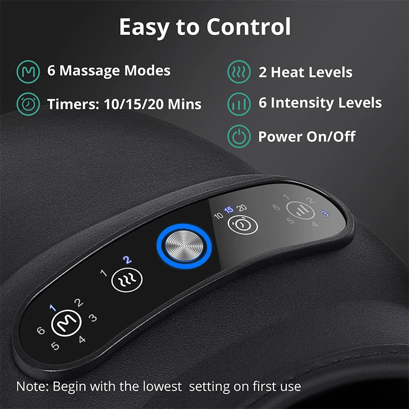 Medcursor Wireless Hand Massager With Air Compression Heat Therapy