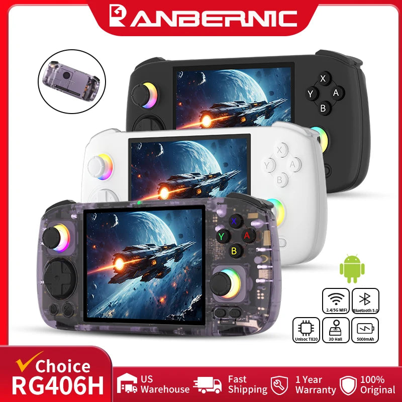 Anbernic RG406H Retro Handheld Game Console With IPS Touch Screen