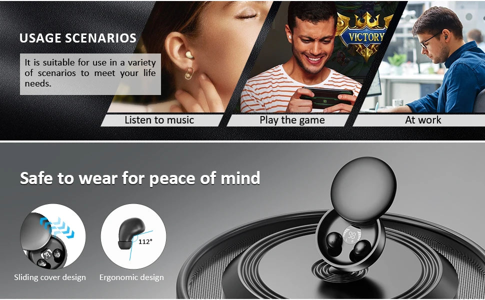 SHUKE SK26 Bluetooth 5.3 Wireless Earphones With Active Noise Cancellation