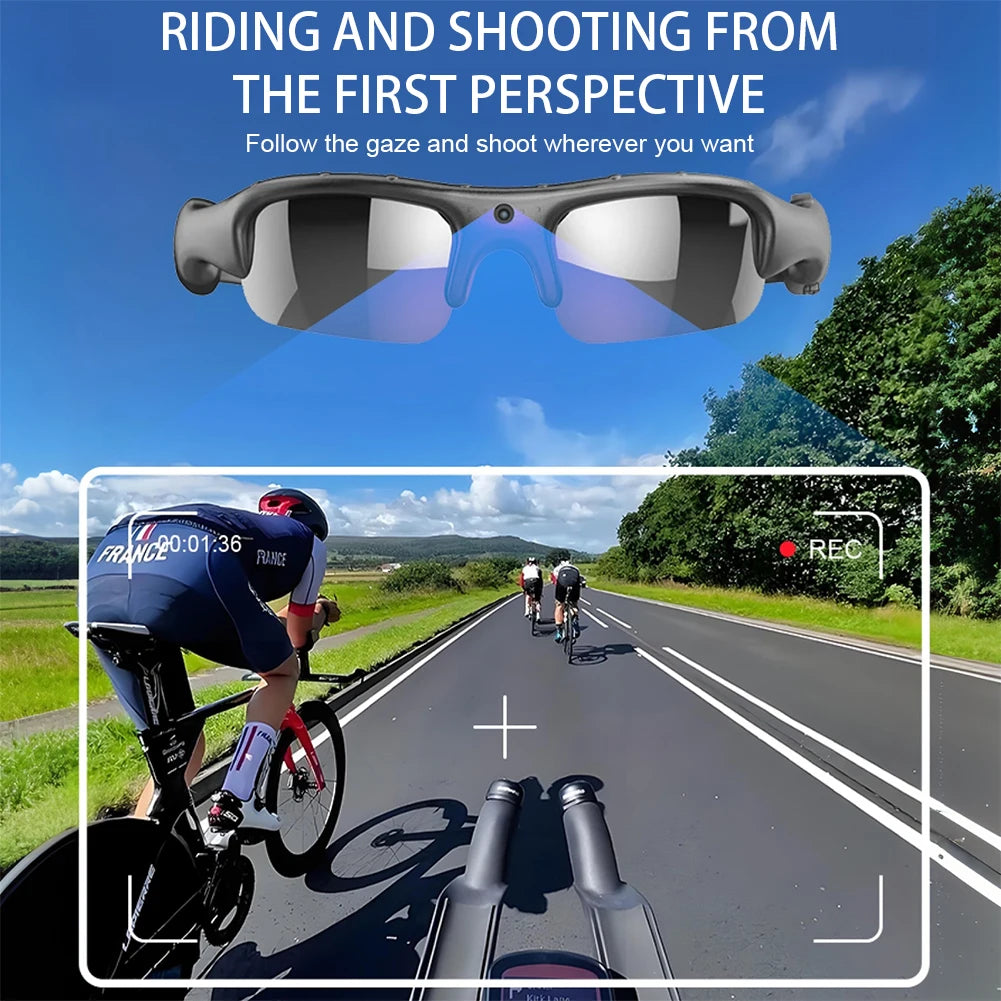 ALLOYSEED Camera Smart HD 1080P WiFi Sports Glasses With Recording