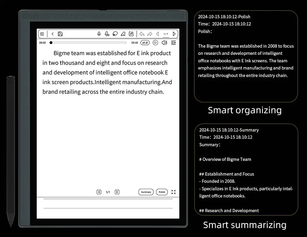 Bigme B1051C Ereader Android 14 Open System 6GB RAM 128GB