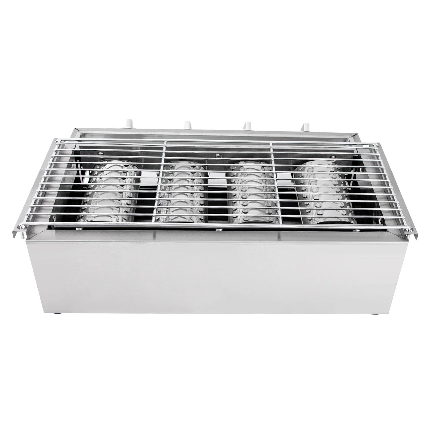 Gas Grill Profession Portable Stainless Steel Smokeless BBQ Grill Ceramic 4 Burners Outdoor Cooking