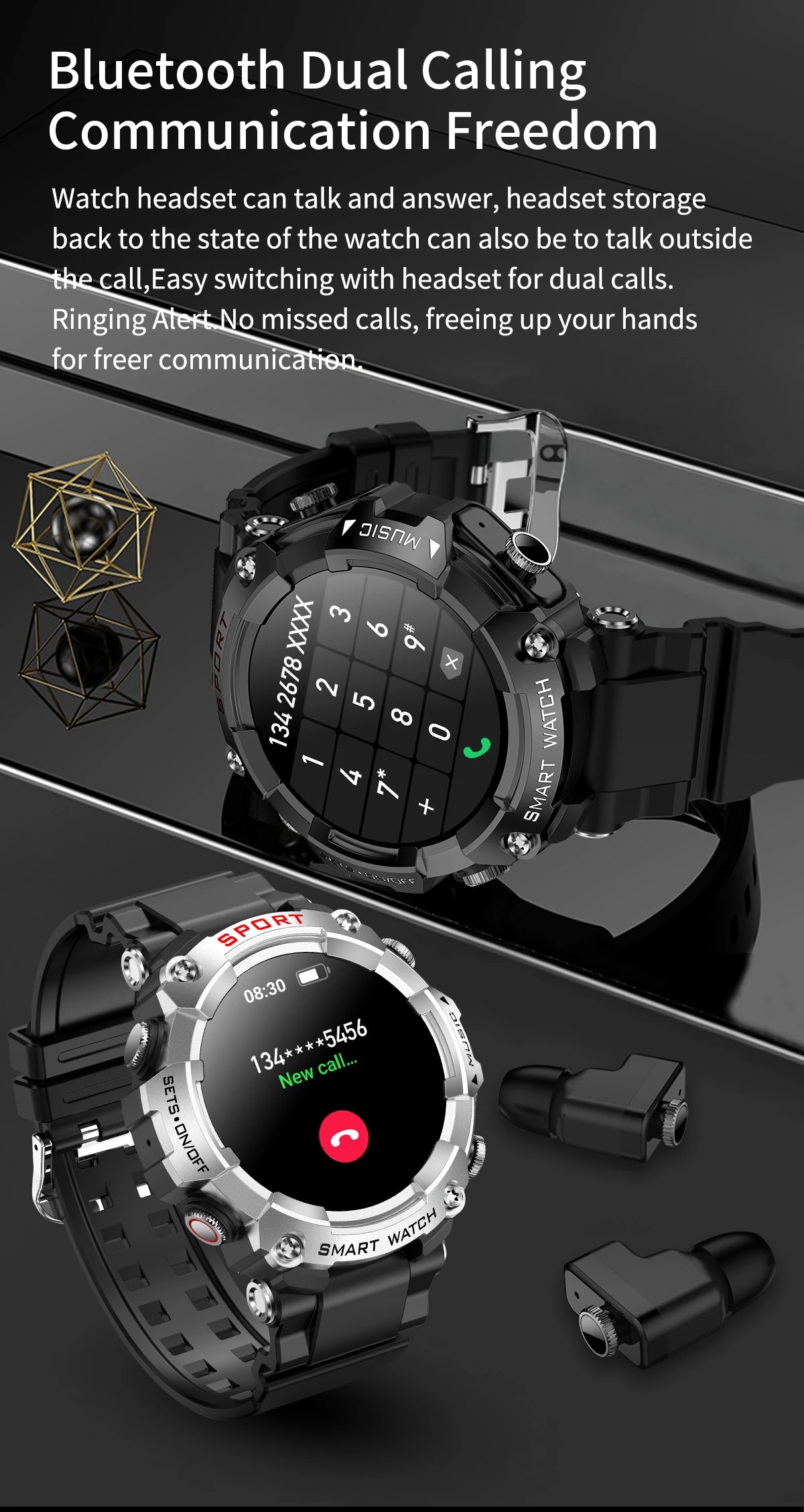 Young At Heart Online Mall LaNikar Smart Watch AMOLED Display