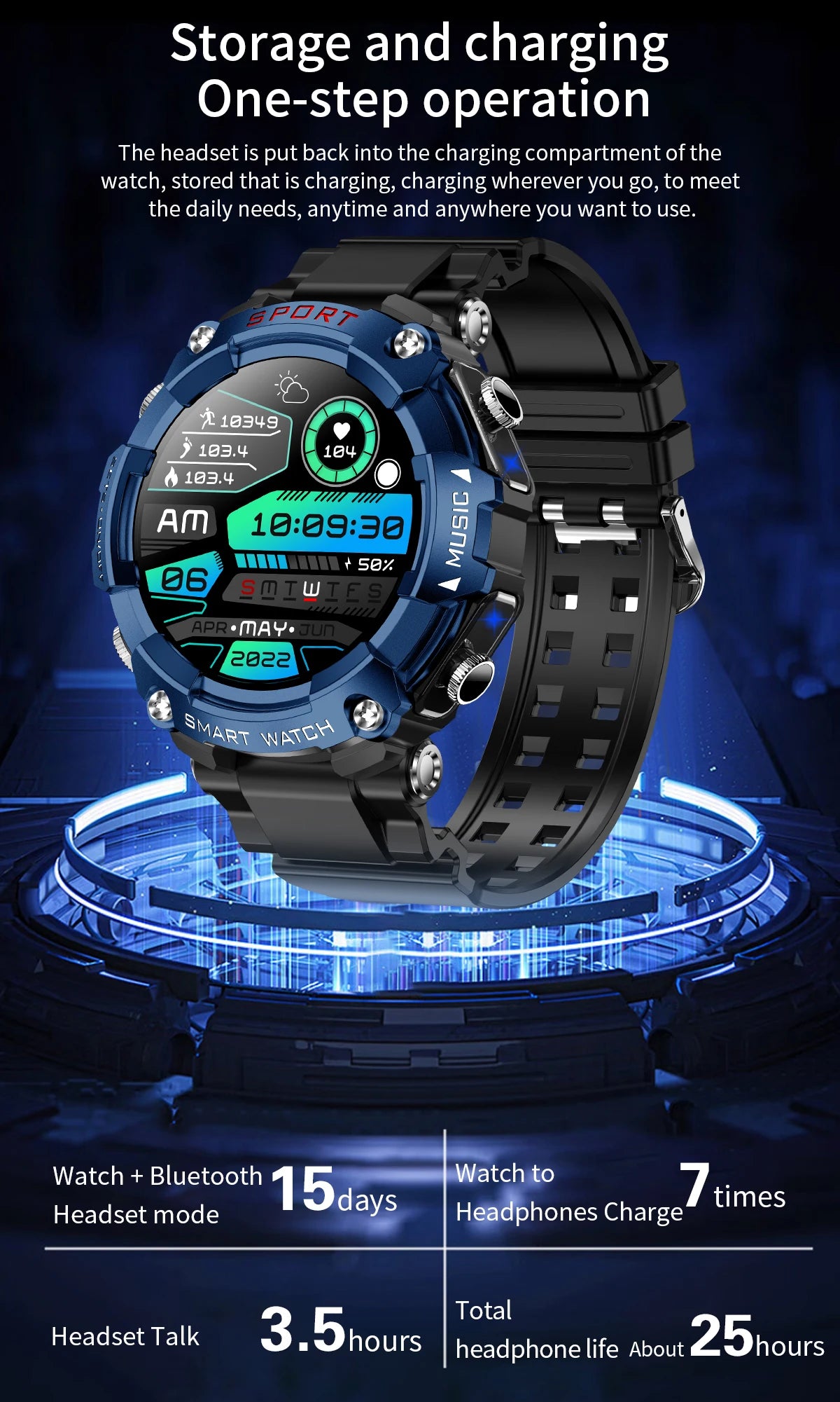 Young At Heart Online Mall LaNikar Smart Watch AMOLED Display