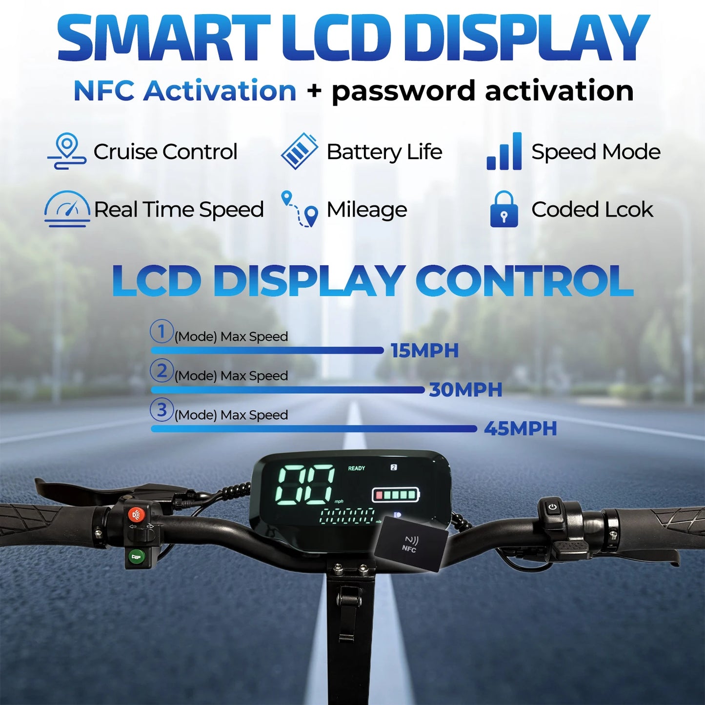 LELEKUAIC Electric Scooter for Adults 28 MPH 20 Mile Range