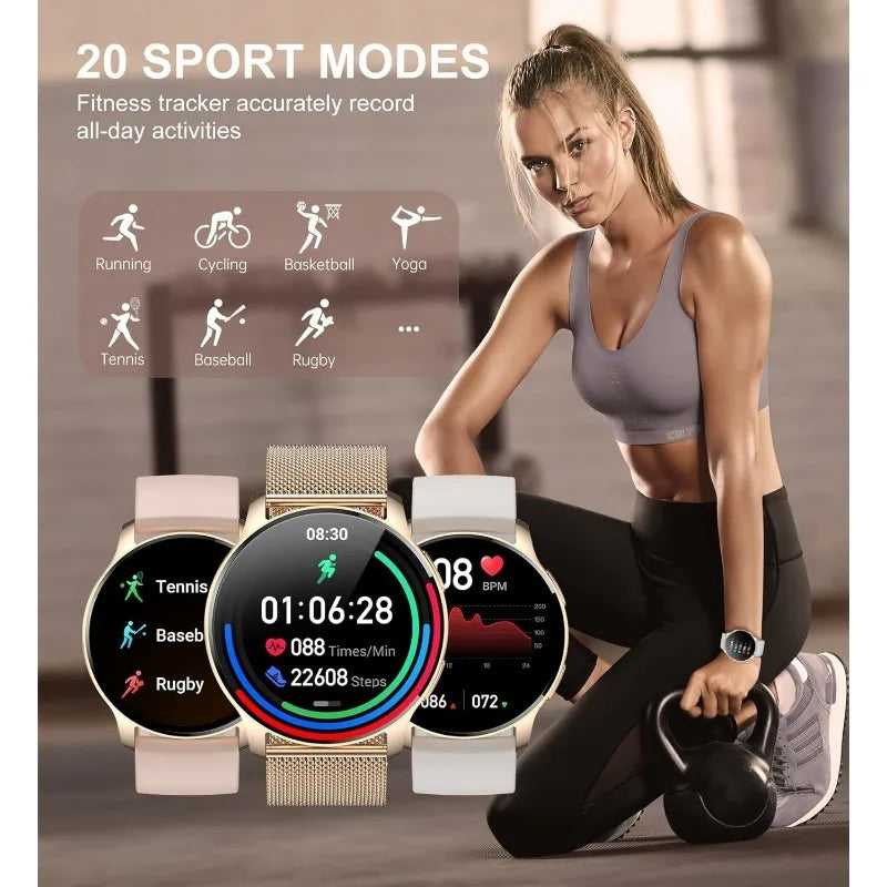 INNOFOVO Smart Watch for Women Answer Calls Fitness Tracker