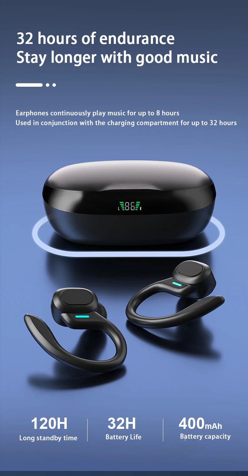 SHUKE Bluetooth Earbuds Wireless Earphones Waterproof With Mic In Ear