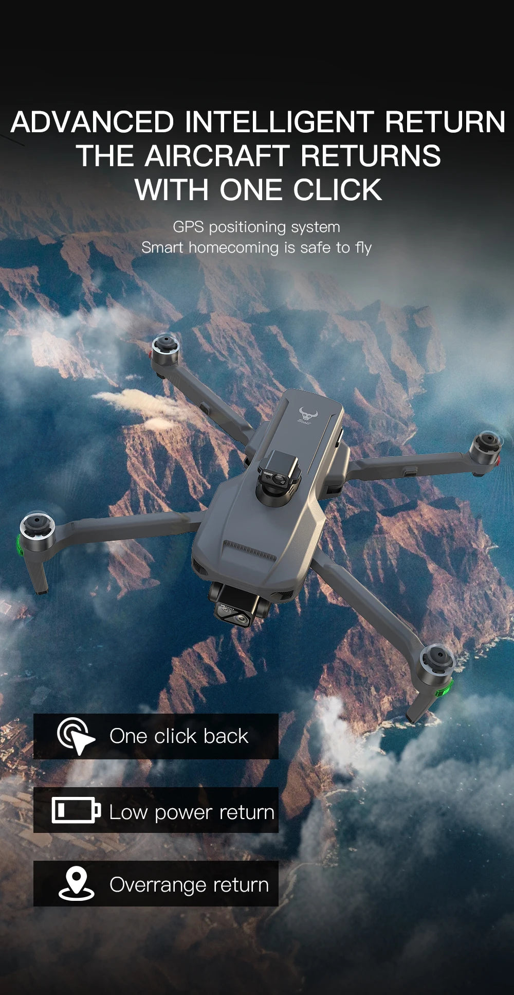 Teeggi GPS Drone 4K Camera Foldable With 6KM Range