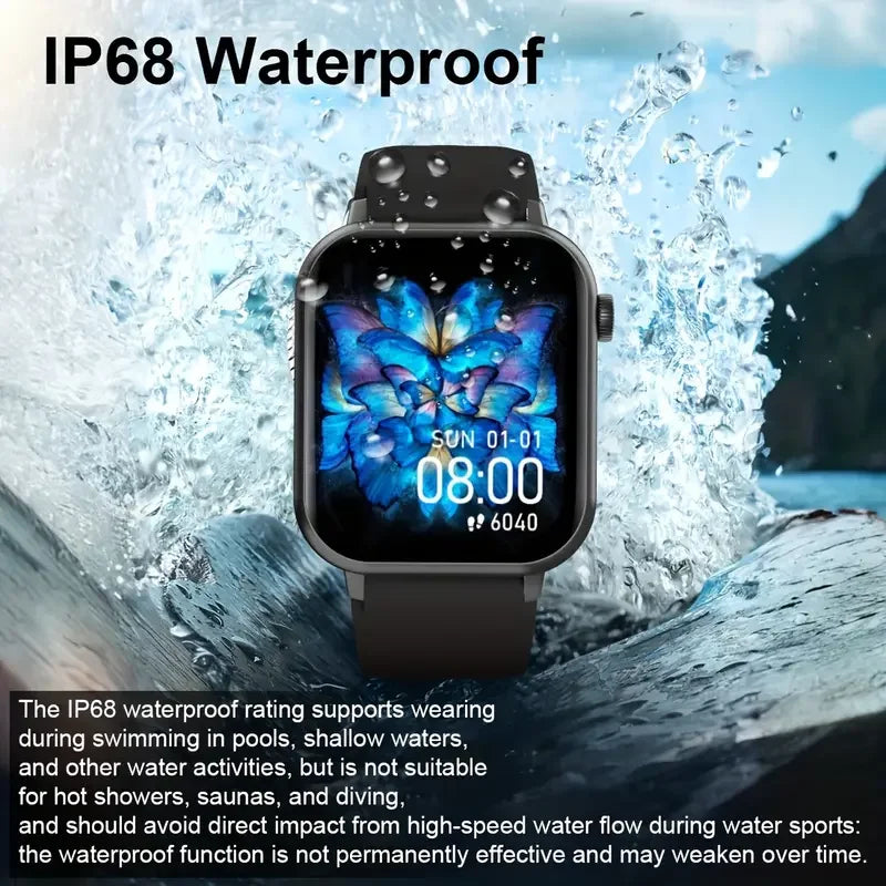 Young At Heart Online Mall LAXASFIT Waterproof Smartwatch Bluetooth Call