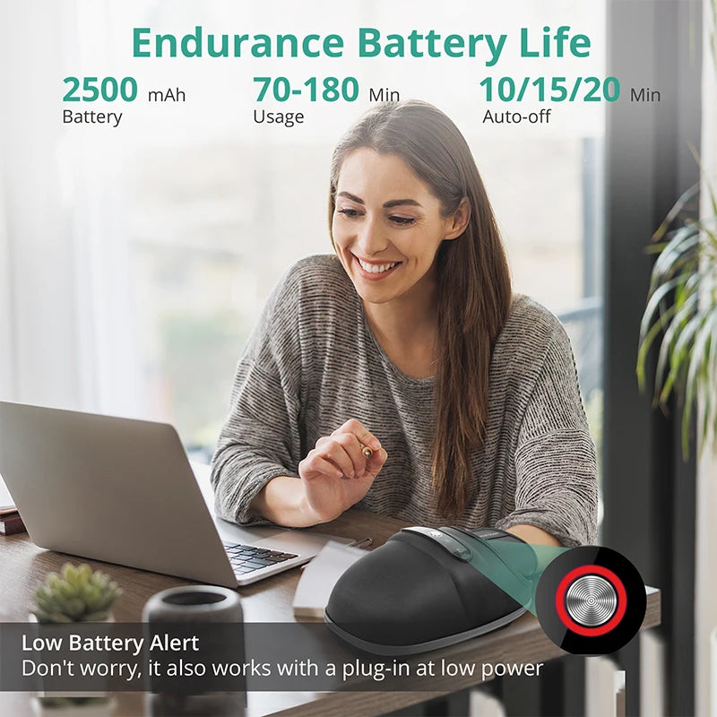 Medcursor Wireless Hand Massager With Air Compression Heat Therapy