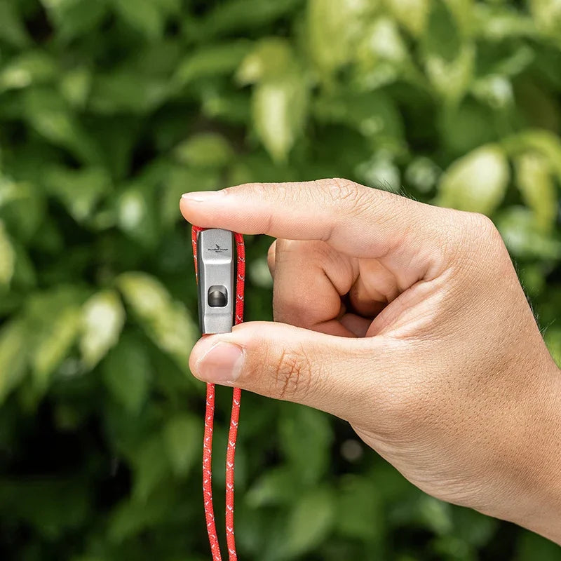 Emergency Survival Signal Whistle With Lanyard For Outdoor Safety