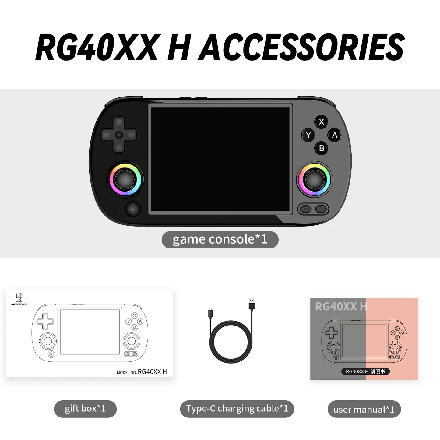 Anbernic RG40XX H Handheld Game Console With Linux System