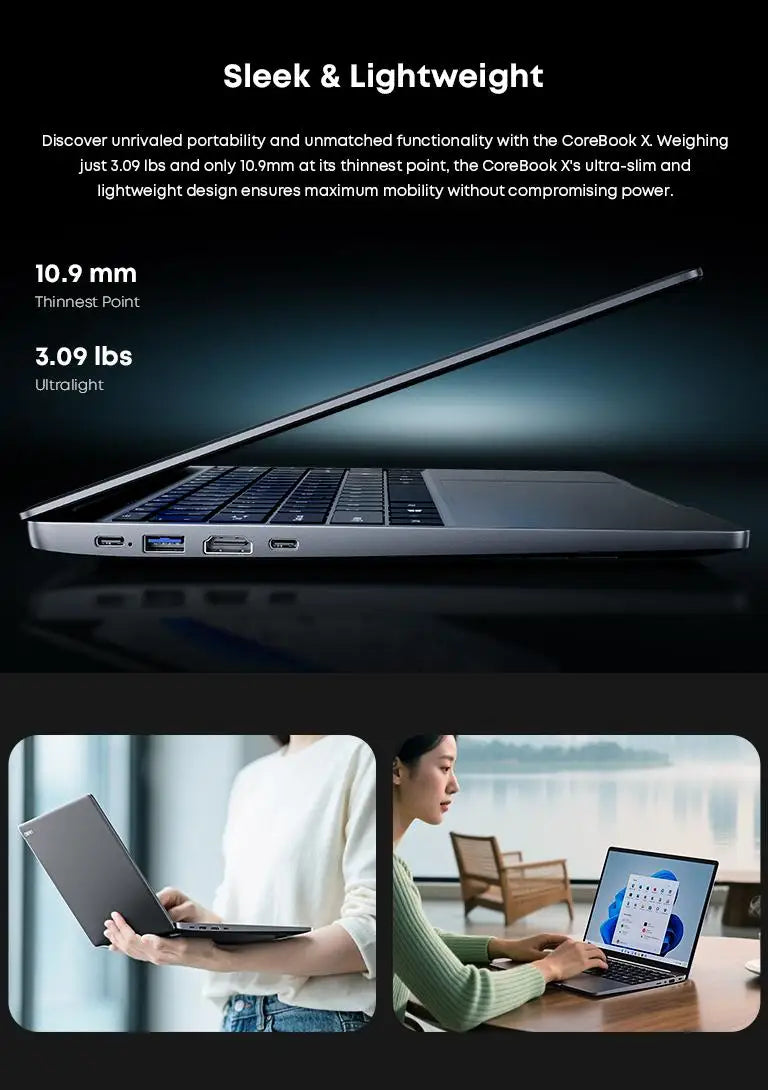 Chuwi CoreBook X Gaming Laptop Ryzen 5 7430U 16GB RAM