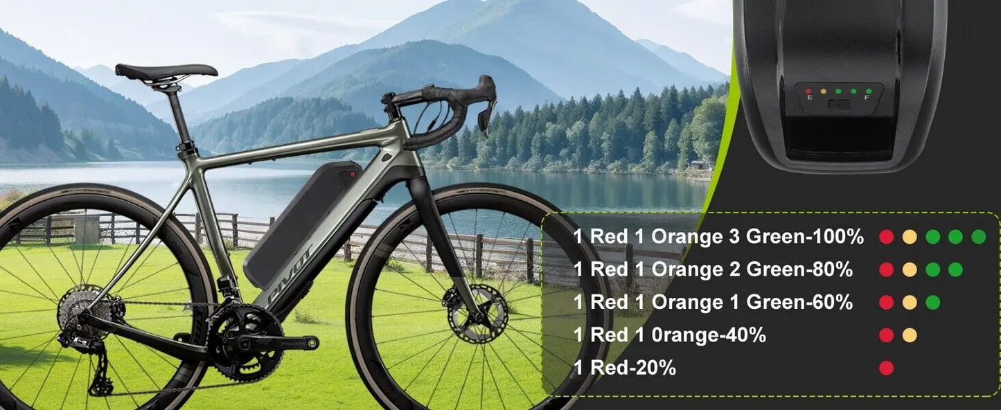 Aleaivy 36V 48V Li-Ion E-Bike Battery 10-20Ah for Motors