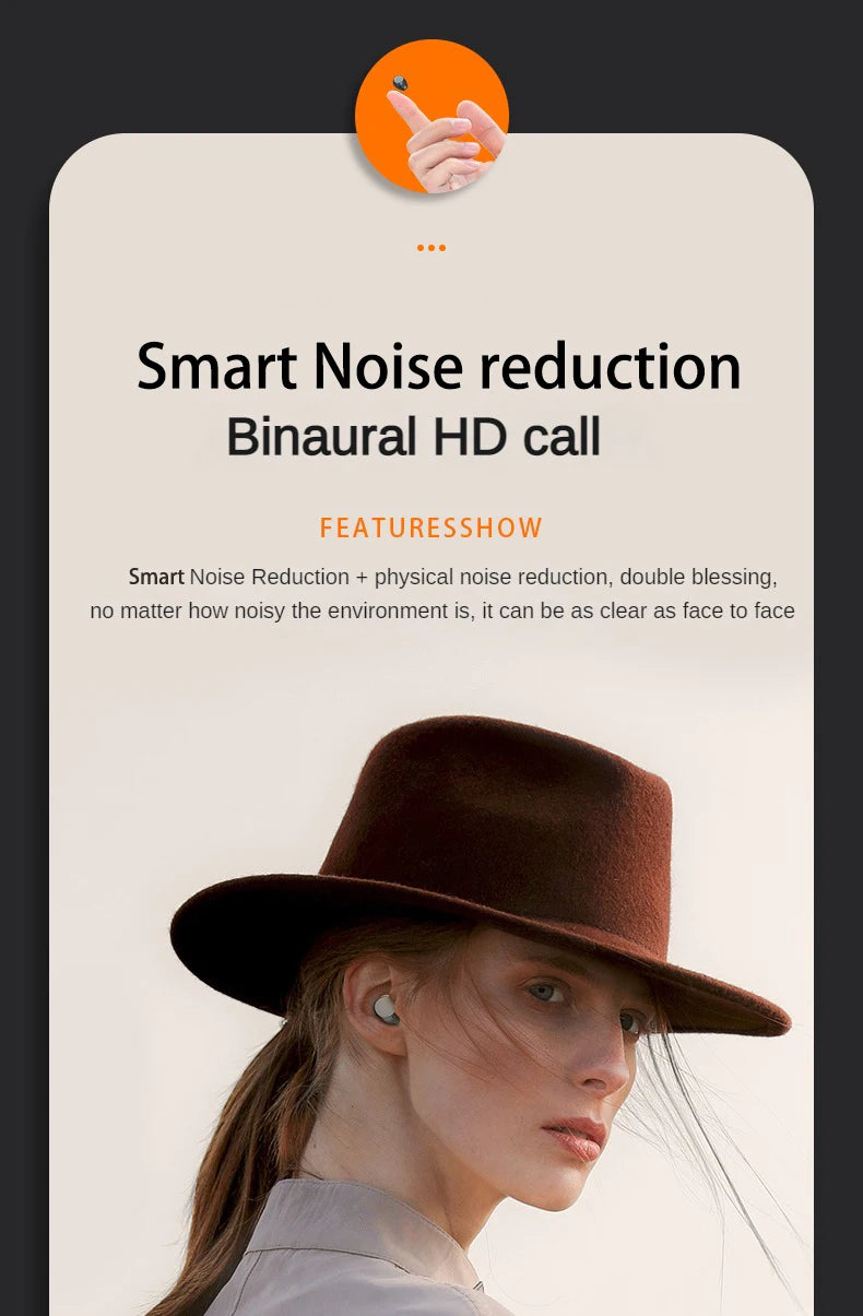 SHUKE SK19 True Wireless Earbuds With Active Noise Cancelling Bluetooth 5.3 Mic