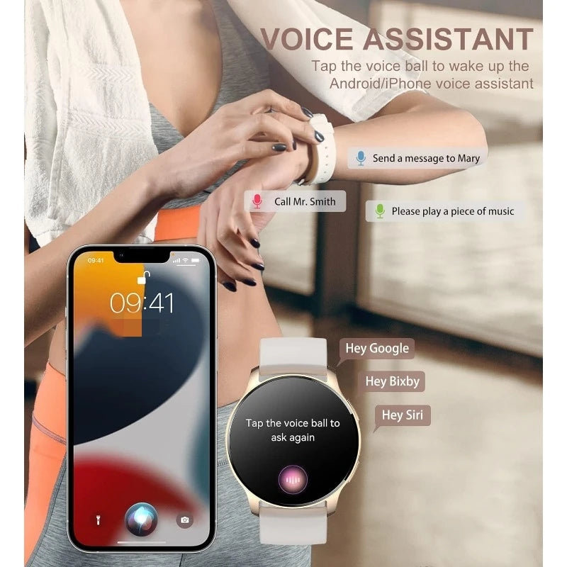 INNOFOVO Smart Watch for Women Answer Calls Fitness Tracker