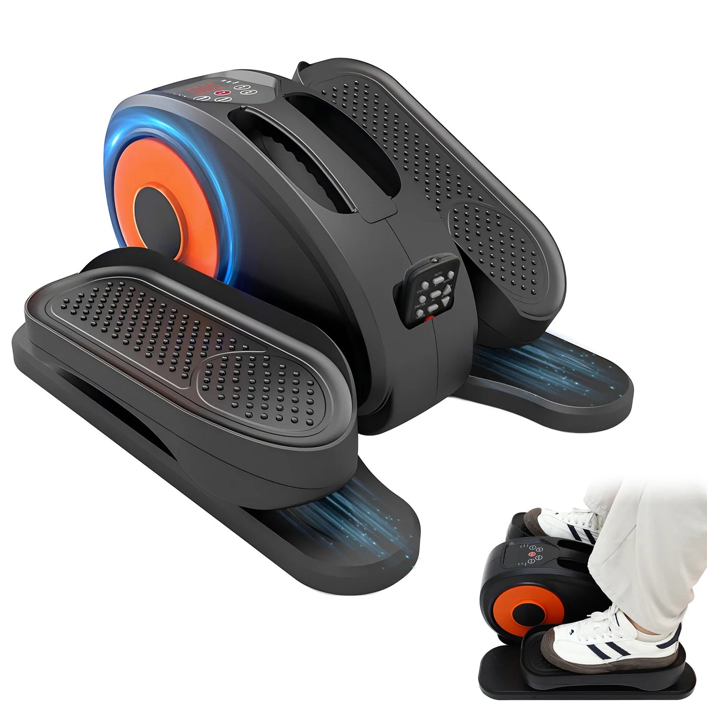 Gamewiu Portable Under Desk Elliptical Seated Leg Exerciser 12 Speeds