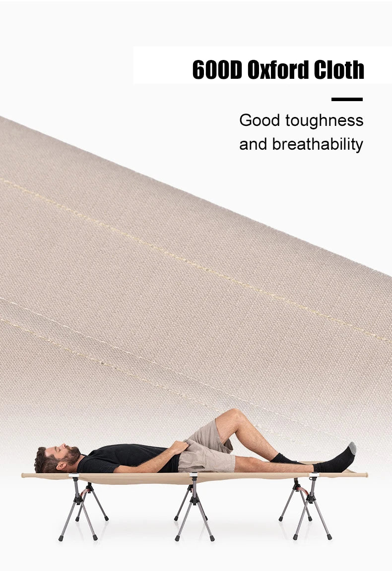 WESTTUNE Ultralight Aluminum Camping Cot With Leg Extenders