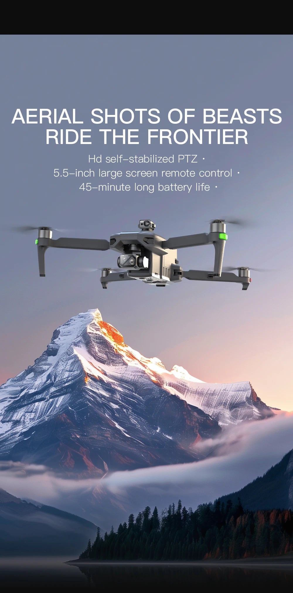 Teeggi GPS Drone 4K Camera Foldable With 6KM Range