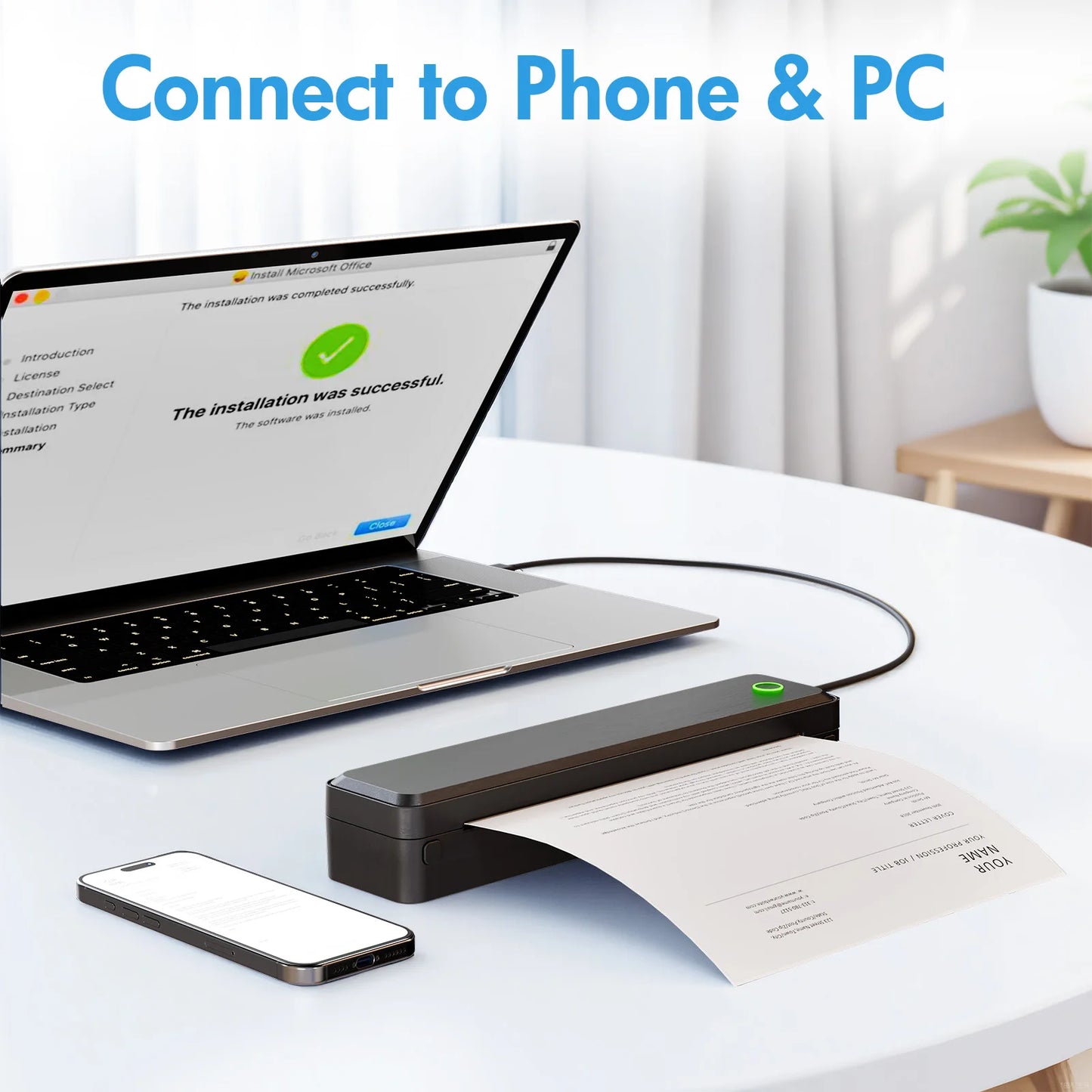 TakeYou Portable Inkless Wireless Thermal Label Printer Travel
