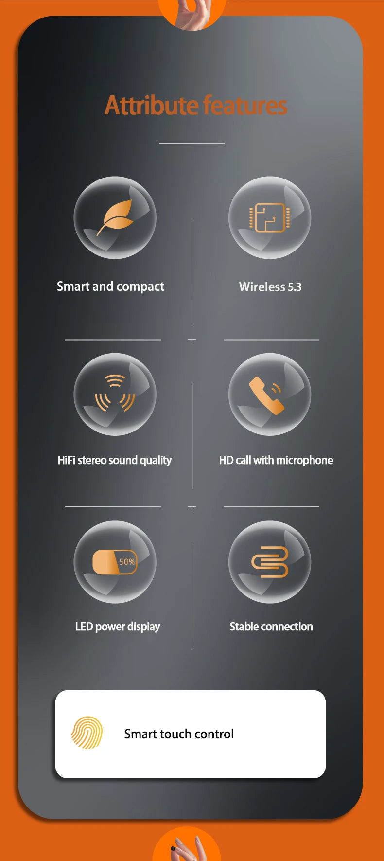 SHUKE SK19 True Wireless Earbuds With Active Noise Cancelling Bluetooth 5.3 Mic