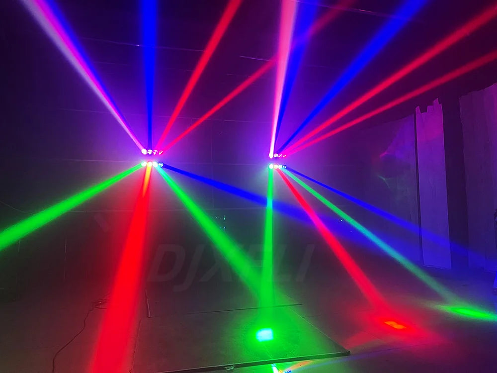 LED Moving Head Spider RGBW DMX 4in1 Lighting DJ Bar