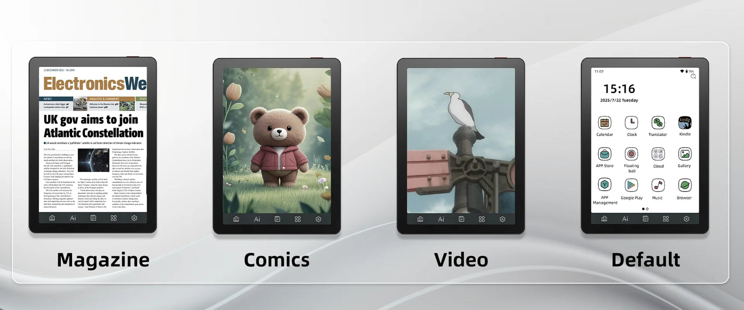 Bigme B6 Eink Ereader With Front Light Android GooglePlay