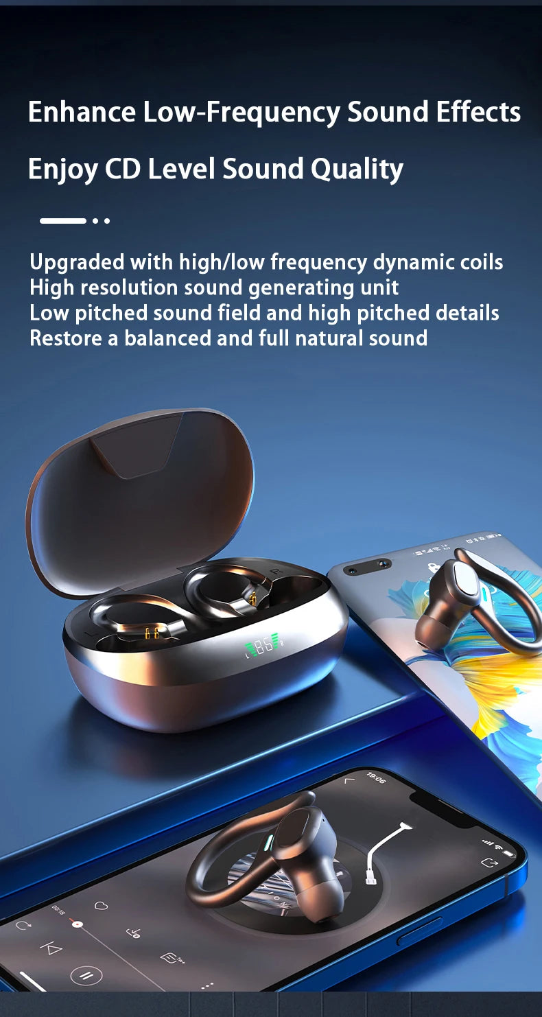 SHUKE Bluetooth Earbuds Wireless Earphones Waterproof With Mic In Ear