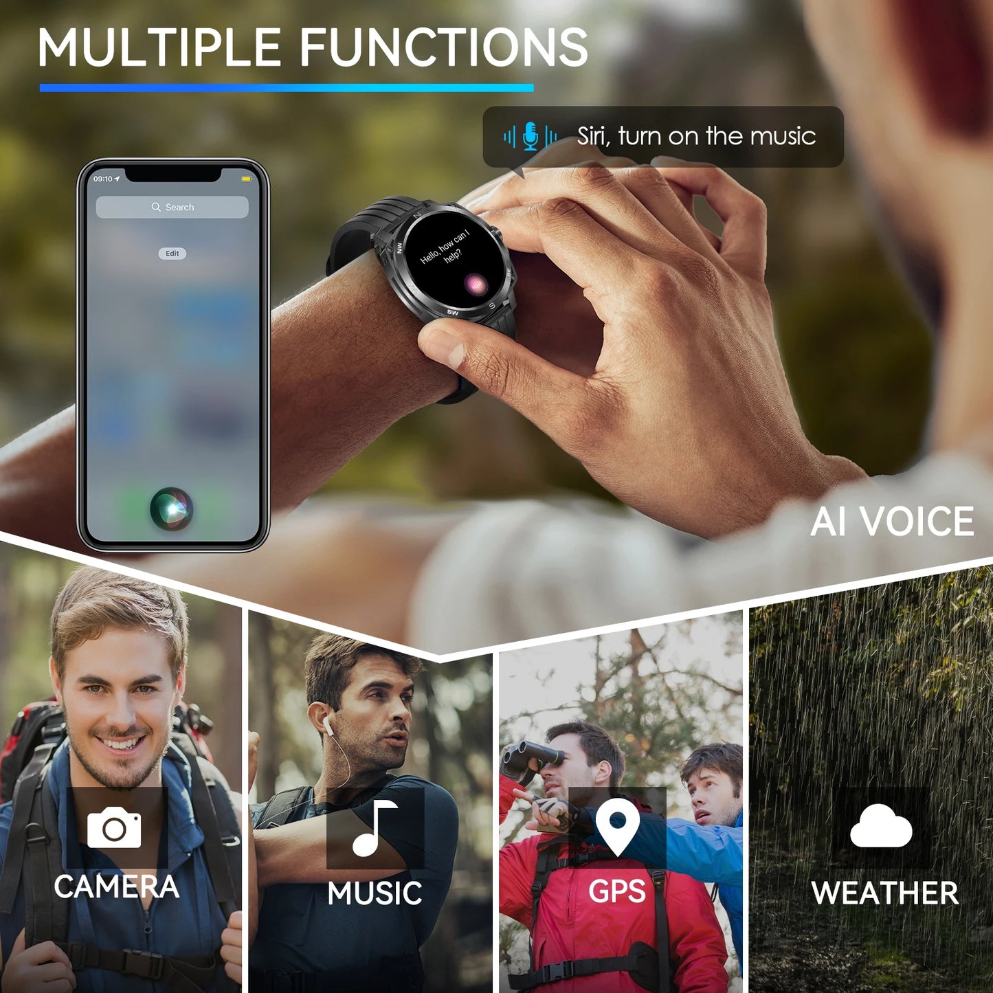 Young At Heart Online Mall LaNikar Smart Watch AMOLED Display