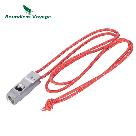 Emergency Survival Signal Whistle With Lanyard For Outdoor Safety