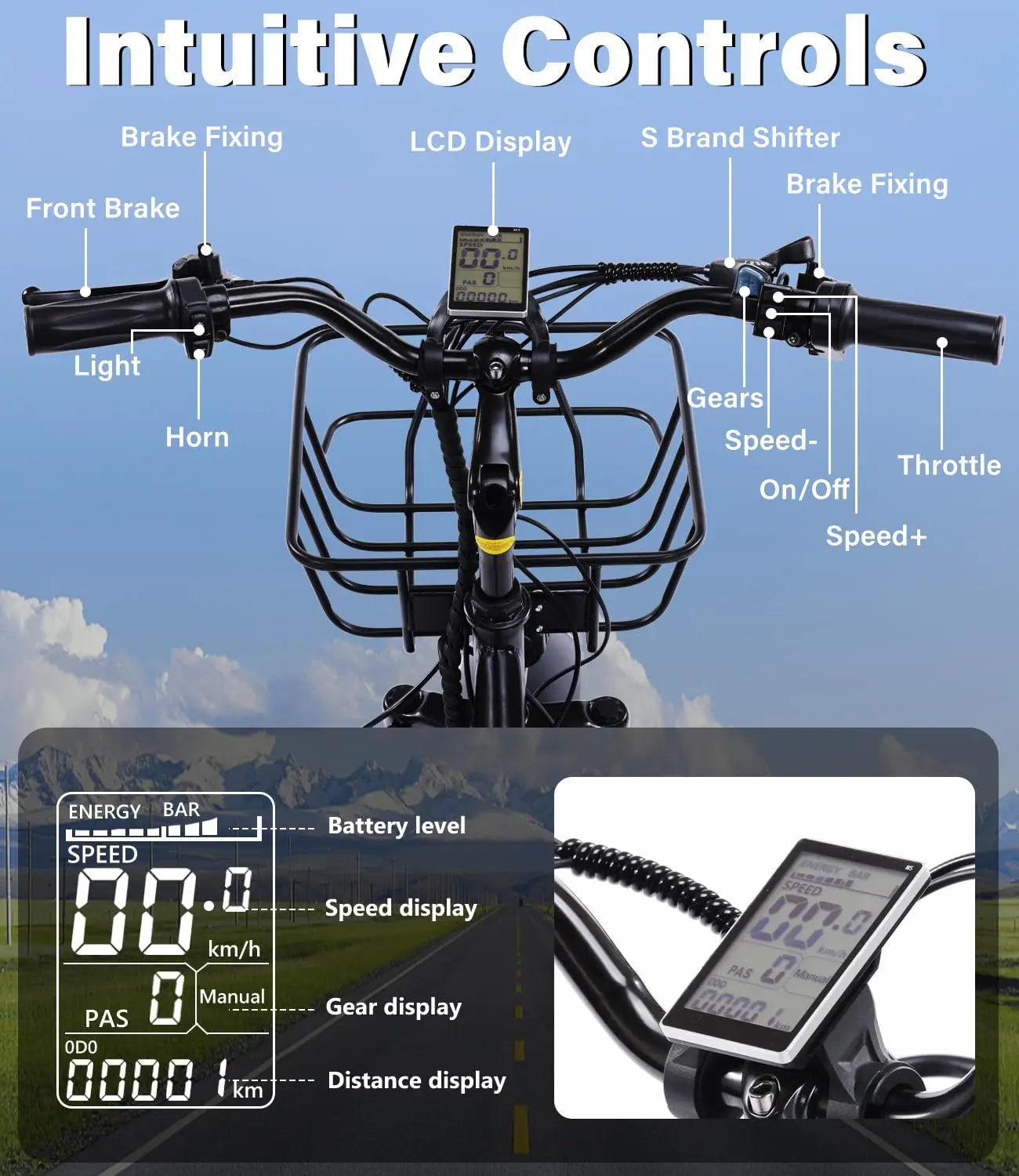 Adult Folding Electric Tricycle 3 Wheel E Bike 500W Battery
