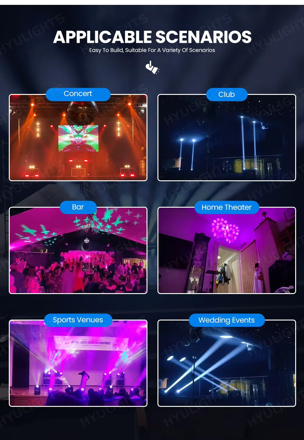 LED Moving Head Spider RGBW DMX 4in1 Lighting DJ Bar