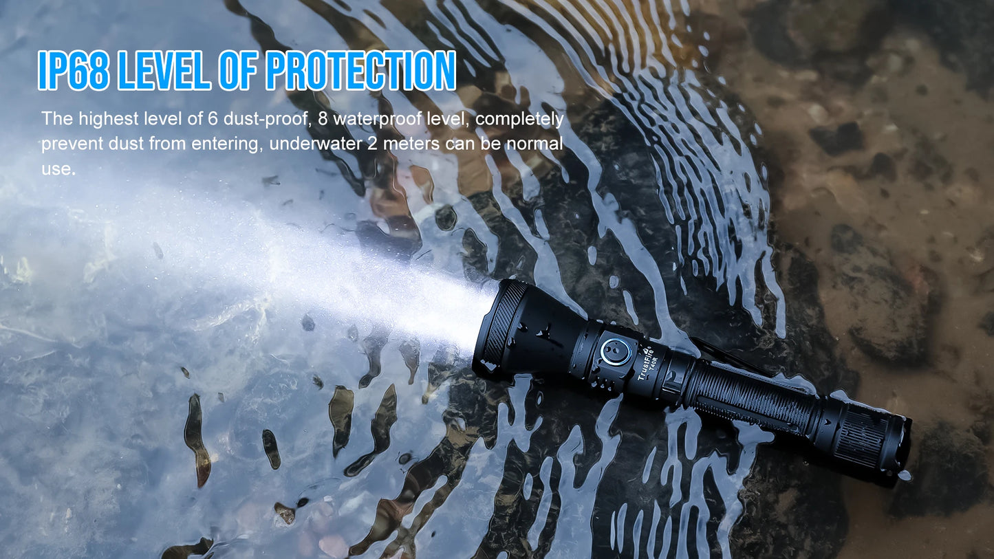 TrustFire T40R Army Tactical LED Flashlight 1800 Lumen USB Rechargeable