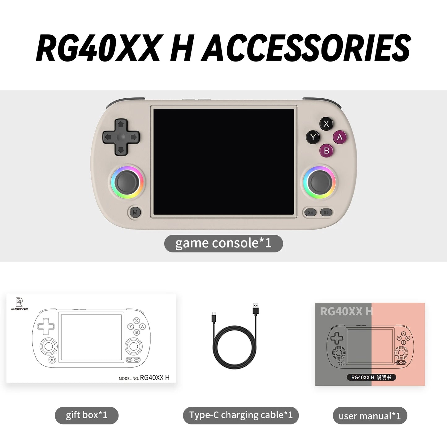 Anbernic RG40XX H Handheld Game Console With Linux System