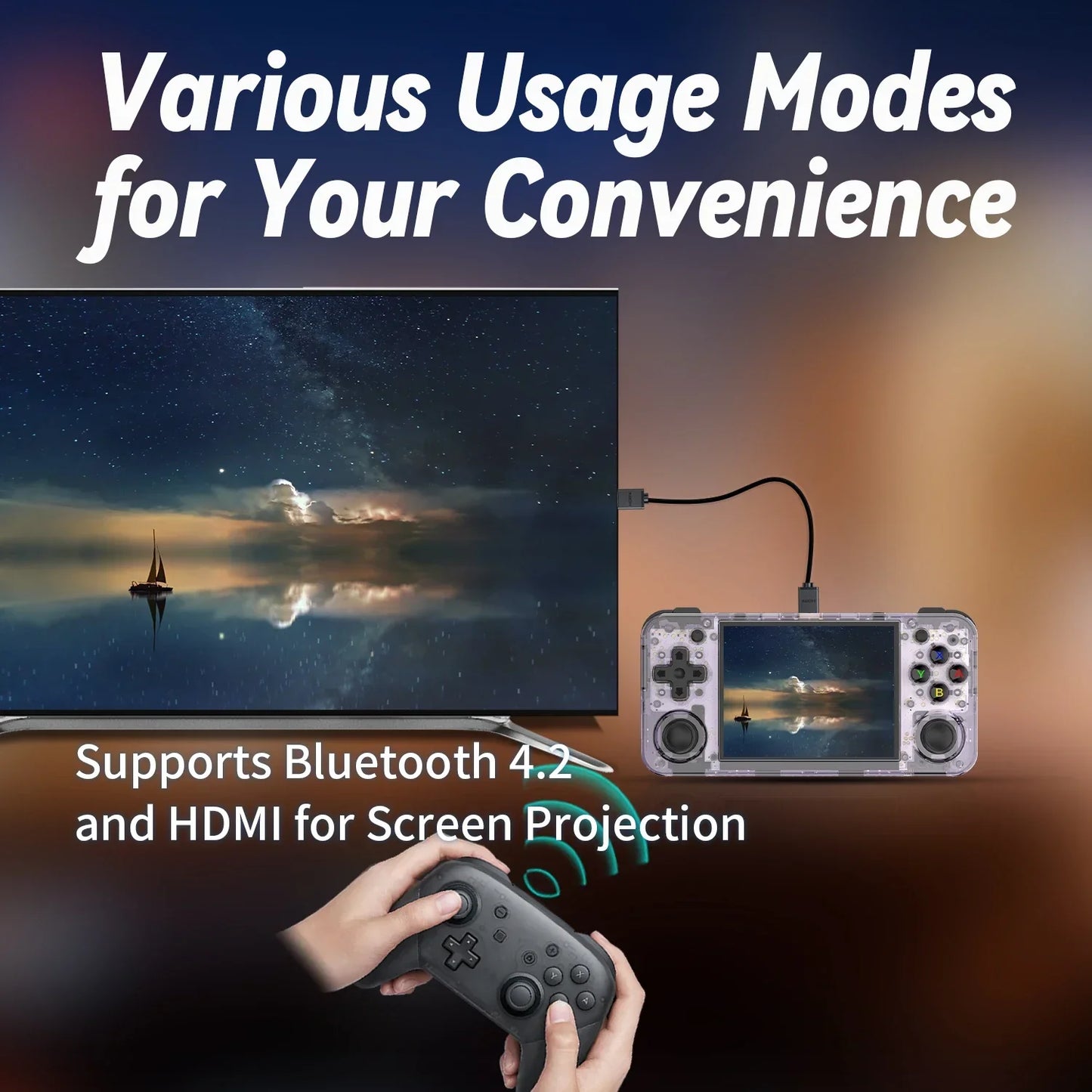 Anbernic RG35XX H Handheld Game Console IPS Screen